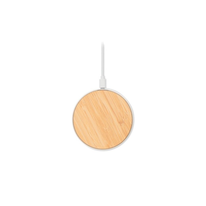 Chargeur sans fil  10W en bambou - DESPAD Matières : ABS Couleurs : bois personnalisable avec votre logo