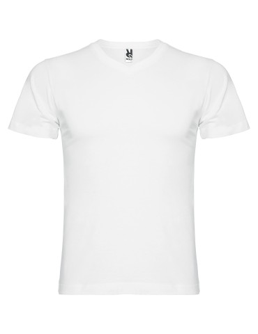 T-shirt de 155 g/m² Samoyedo à col en V et manches courtes pour homme