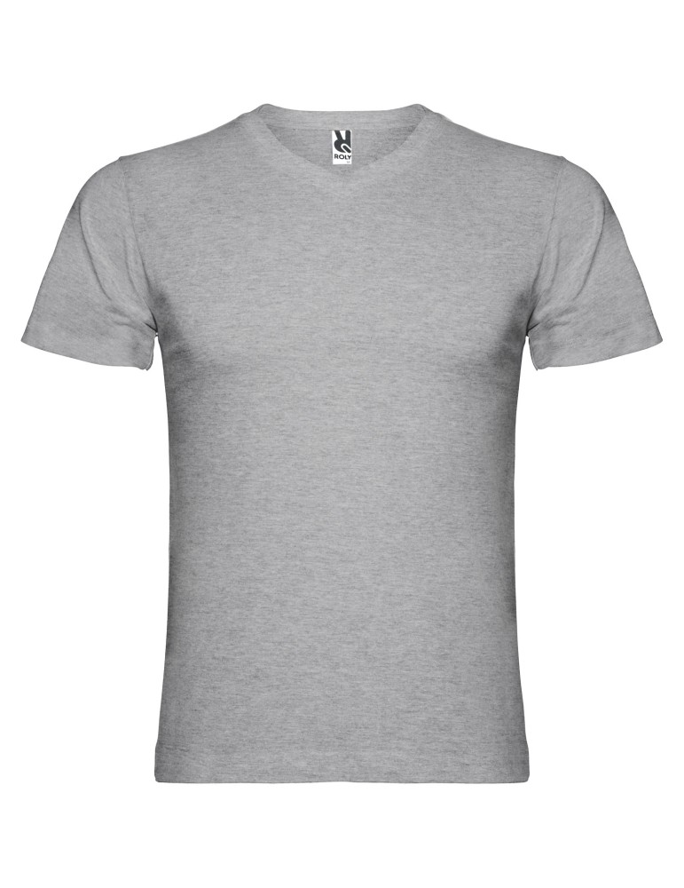 T-shirt de 155 g/m² Samoyedo à col en V et manches courtes pour homme