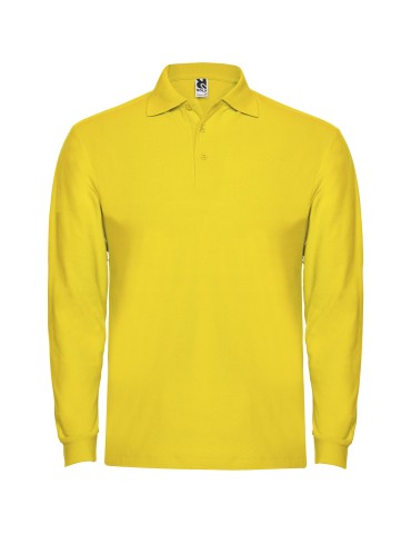 Polo de 220 g/m² Estrella à manches longues pour homme