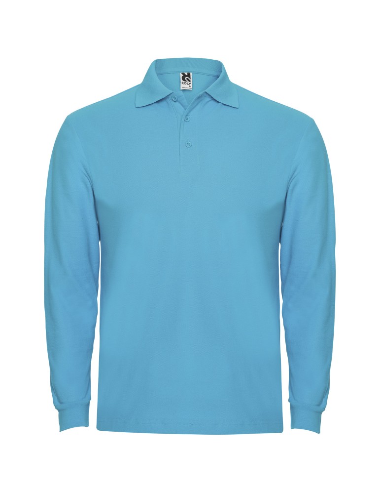 Polo de 220 g/m² Estrella à manches longues pour homme