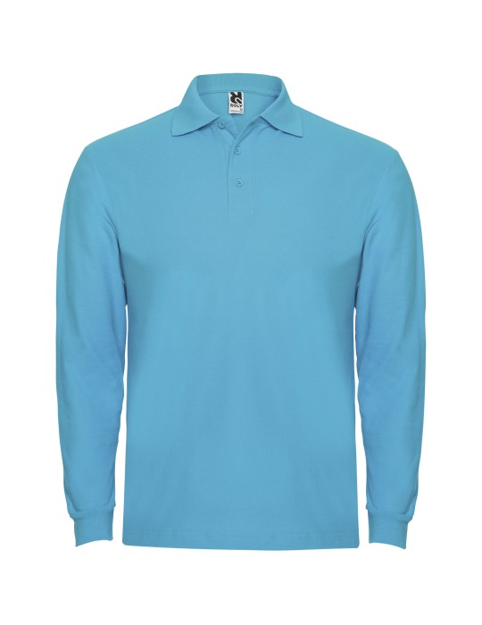 Polo de 220 g/m² Estrella à manches longues pour homme