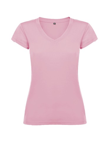 T-shirt de 155 g/m² Victoria à col en V et manches courtes pour femme