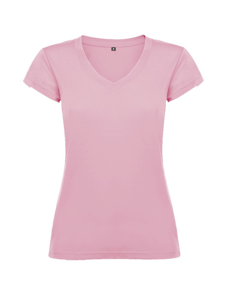 T-shirt de 155 g/m² Victoria à col en V et manches courtes pour femme