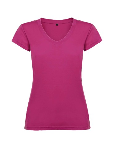 T-shirt de 155 g/m² Victoria à col en V et manches courtes pour femme