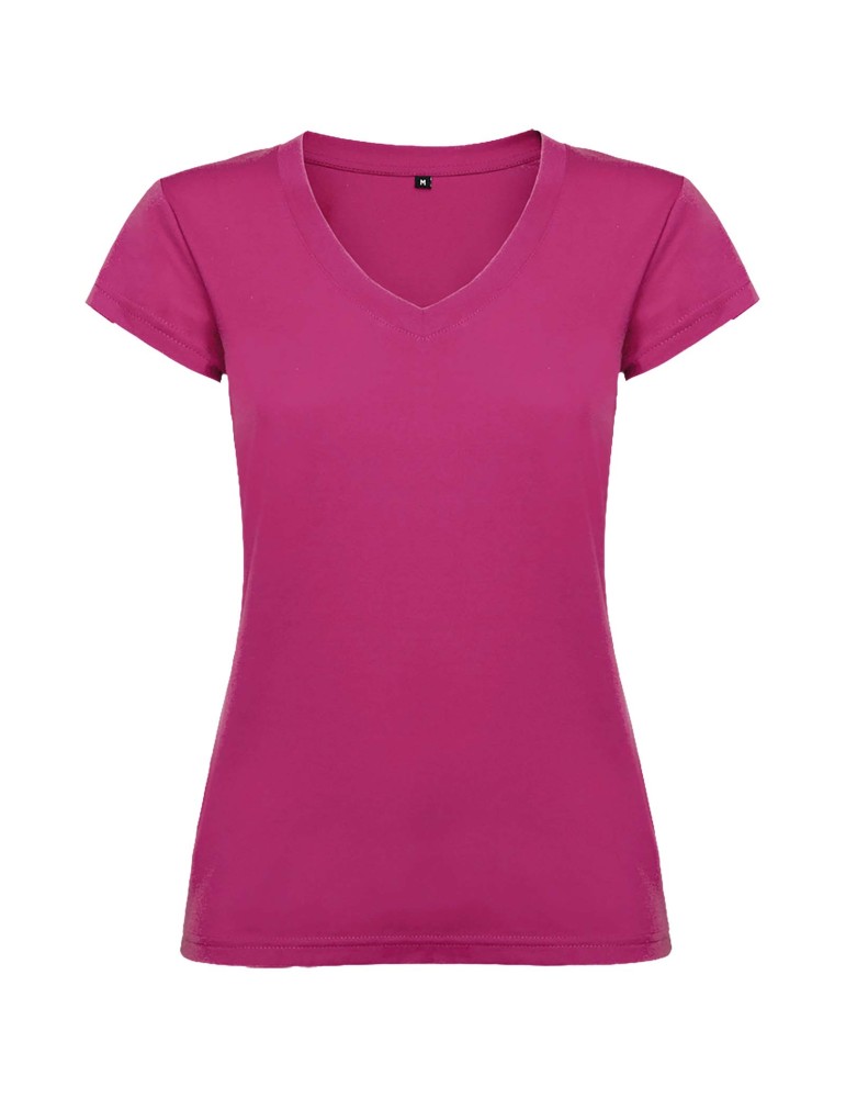 T-shirt de 155 g/m² Victoria à col en V et manches courtes pour femme