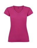 T-shirt de 155 g/m² Victoria à col en V et manches courtes pour femme