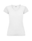 T-shirt de 155 g/m² Victoria à col en V et manches courtes pour femme