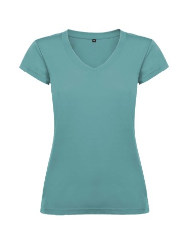 T-shirt de 155 g/m² Victoria à col en V et manches courtes pour femme