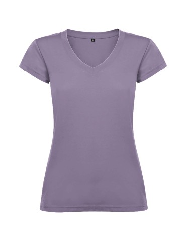 T-shirt de 155 g/m² Victoria à col en V et manches courtes pour femme