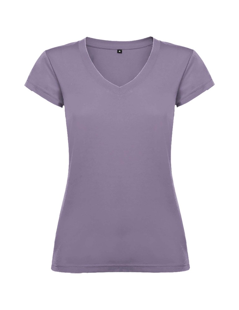 T-shirt de 155 g/m² Victoria à col en V et manches courtes pour femme