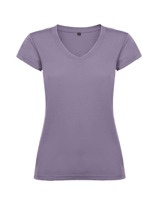 T-shirt de 155 g/m² Victoria à col en V et manches courtes pour femme