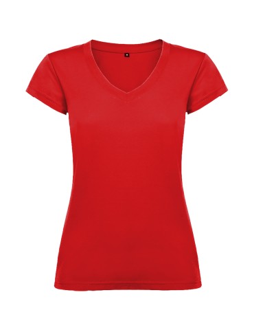T-shirt de 155 g/m² Victoria à col en V et manches courtes pour femme