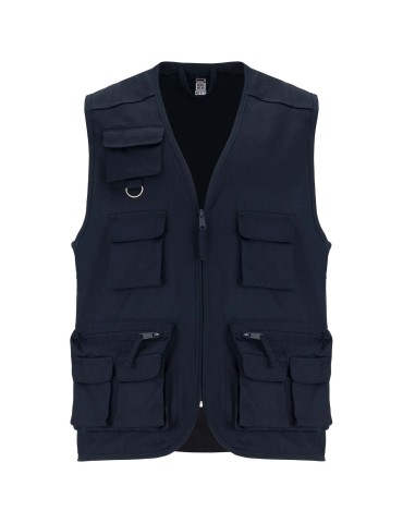 Gilet de travail multi-poches à col en V Venera de 200 g/m2