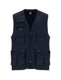 Gilet de travail multi-poches à col en V Venera de 200 g/m2