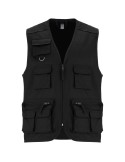 Gilet de travail multi-poches à col en V Venera de 200 g/m2