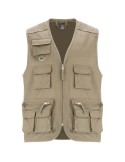 Gilet de travail multi-poches à col en V Venera de 200 g/m2