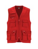 Gilet de travail multi-poches à col en V Venera de 200 g/m2