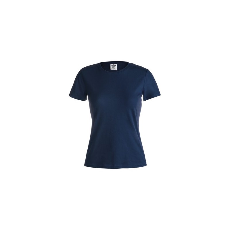 T-Shirt Femme Couleur Éco-responsable WCS150 "Keya" Matières : coton Taille textile : L Couleurs : bleu marine foncé goodies pub