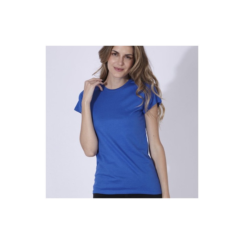 T-Shirt Femme Couleur Éco-responsable WCS150 "Keya" Matières : coton Taille textile : L Couleurs : bleu marine foncé goodies pub