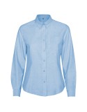 Chemise femme Oxford à manches longues, sérigraphiée | Oxford Woman