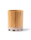 Porte-crayon chargeur 15 W en bambou, sérigraphié | Celik