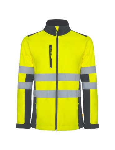 Veste softshell haute visibilité brodée logo | Antares