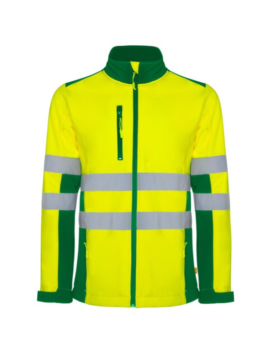 Veste softshell haute visibilité brodée logo | Antares