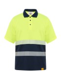 Polo haute visibilité bicolore, logo entreprise | Vega