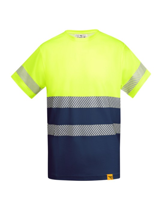 T-shirt haute visibilité, logo imprimé entreprise | Tauri