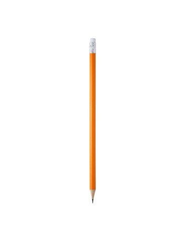 Crayon publicitaire rond en bois avec gomme COUVET