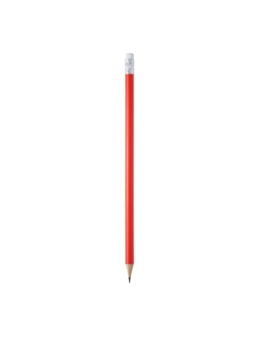Crayon publicitaire rond en bois avec gomme COUVET