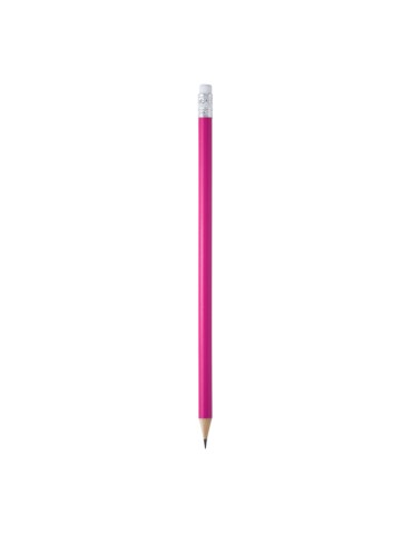 Crayon publicitaire rond en bois avec gomme COUVET