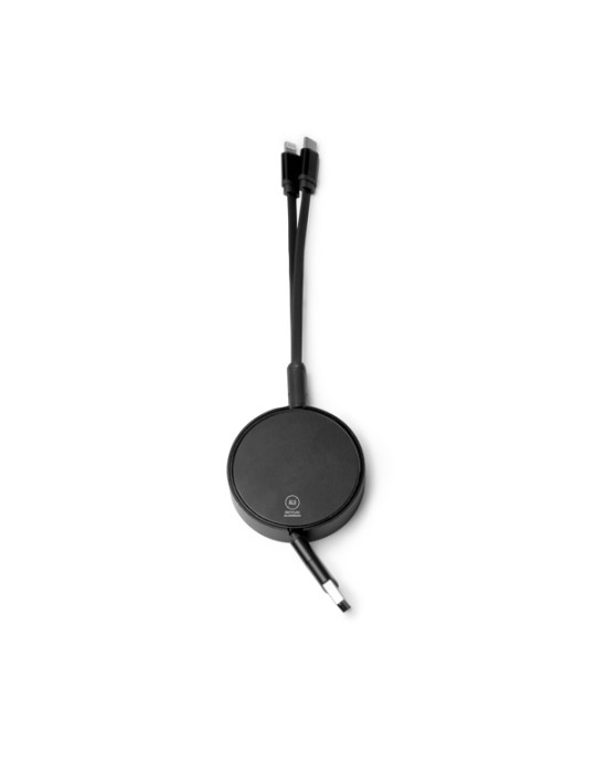 Câble rétractable publicitaire USB-C et Lightning | Dawson
