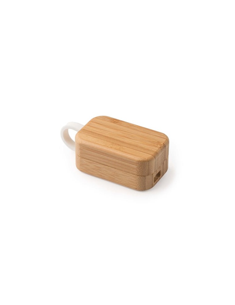Casque sans fil publicitaire étui bambou, goodies | Blues
