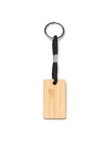 Porte-clés en bois à cordon, objet publicitaire | Yeste