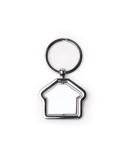 Porte-clés rotatif en métal forme maison, cadeau client | Tudor