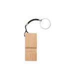 Porte-clés support de portable bambou, gravure laser | Stelo