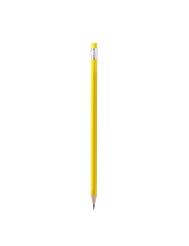 Crayon publicitaire en bois avec gomme assortie TRALEM