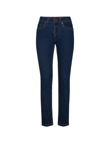 Jean femme brodé logo, denim coupe régulière | Brock Woman