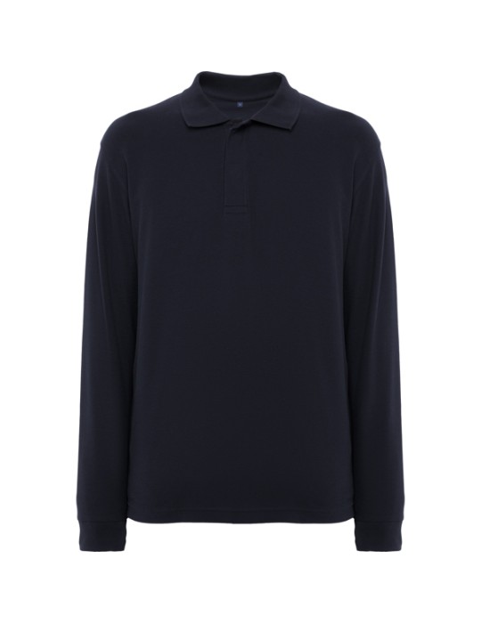 Polo en piqué manches longues, logo entreprise | Rover L/S