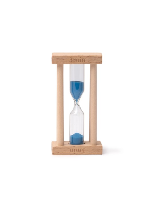 Sablier en bois 3 minutes, cadeau d'entreprise | Tempo
