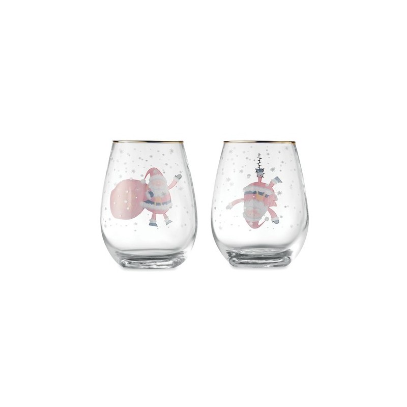 Set de 2 Verres de Noël Élégants