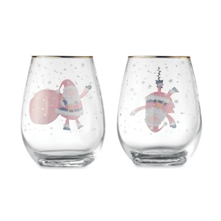 Set de 2 Verres de Noël Élégants