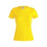 T-Shirt Femme Couleur Éco-responsable WCS150 "Keya" Matières : coton Taille textile : S Couleurs : bleu goodies entreprise desig