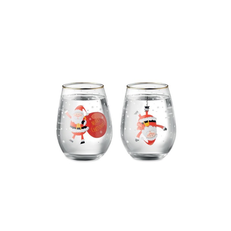 Set de 2 Verres de Noël Élégants