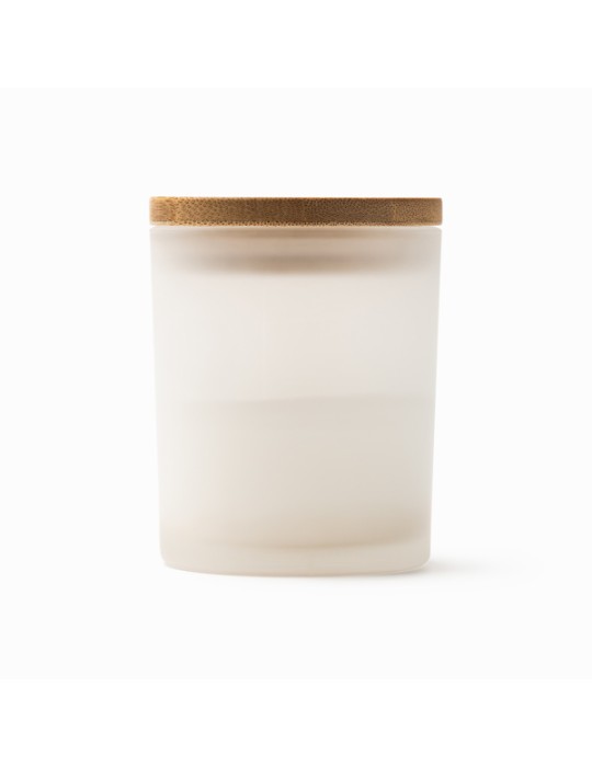 Bougie vanille en verre et bambou, goodies déco | Vanila