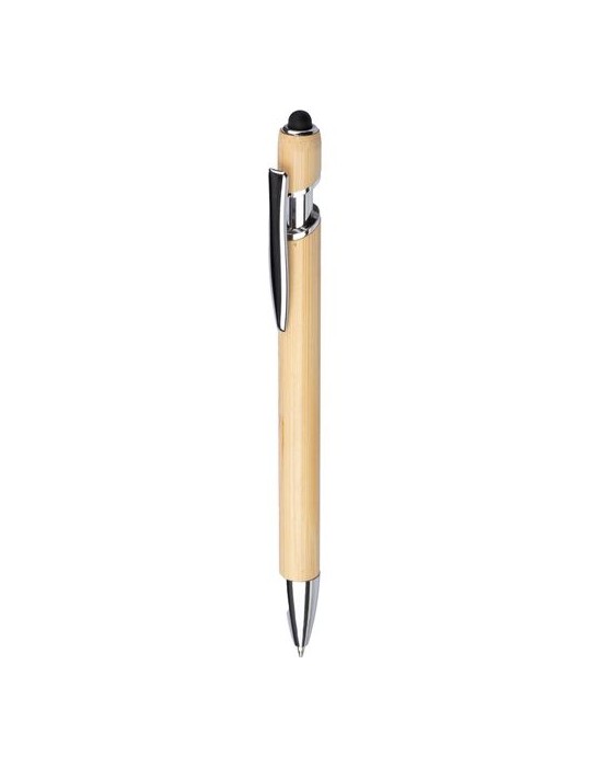 Stylo bille personnalisé en bambou Manuela pas cher
