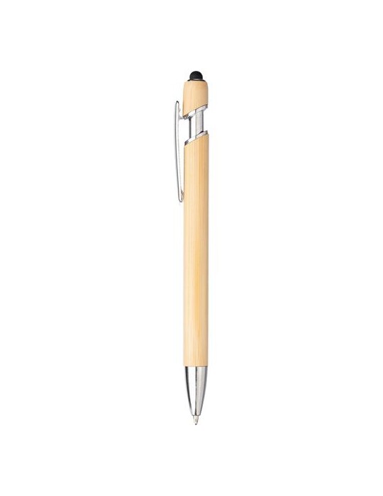 Stylo bille personnalisé en bambou Manuela pas cher