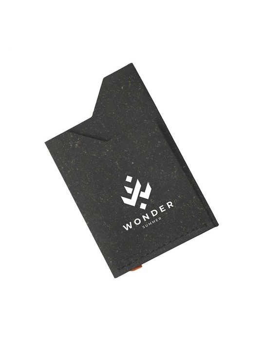 Recycled Leather Cardholder porte-cartes